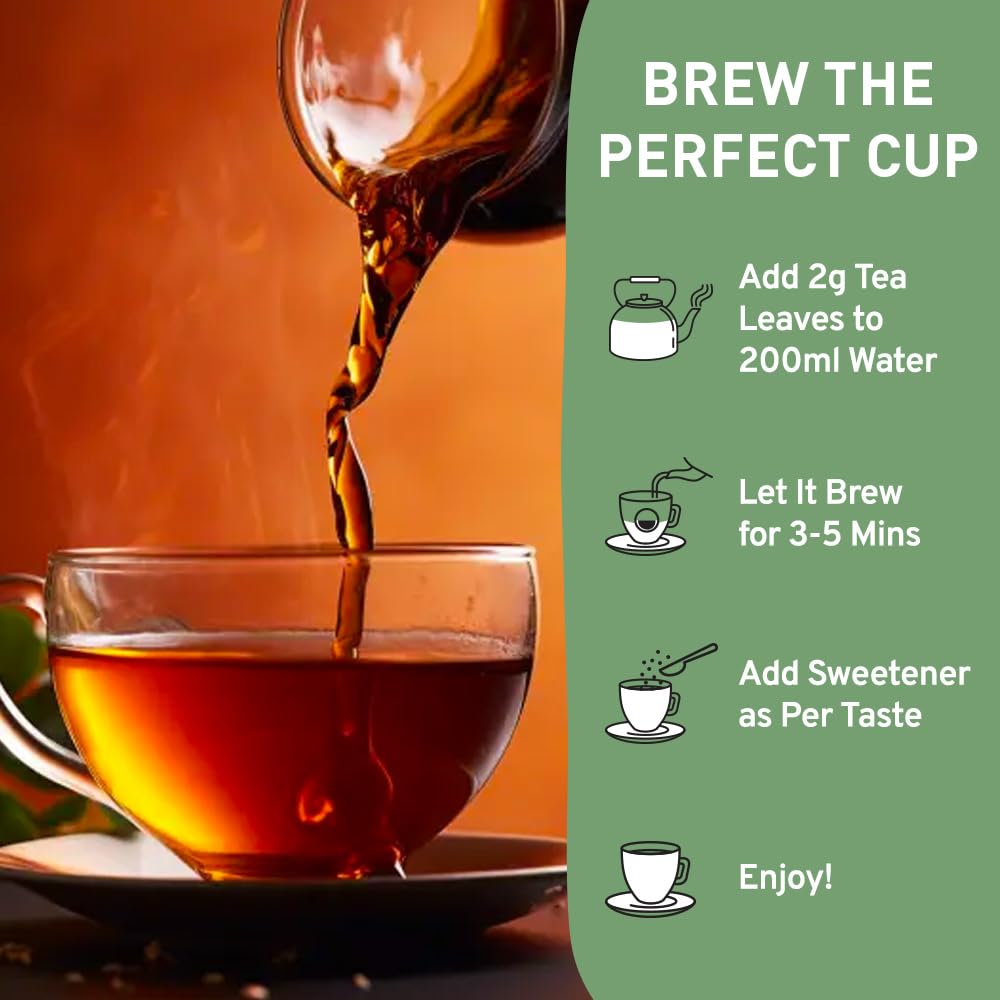 HANDPICK, English Breakfast Tea Loose Leaf (340g/12oz) Strong, Robust, High Caffeine Black Tea Loose Leaf | Non-GMO | Resealable, Ziplock Pouch | Brew Hot, Iced or Kombucha tea | Assam Black Tea