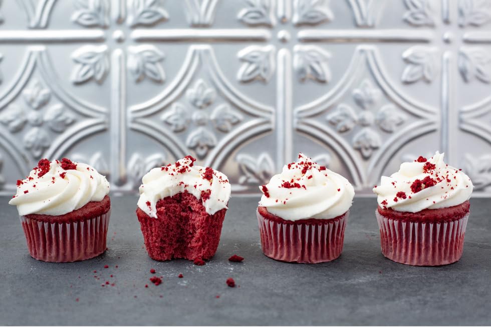LillyBean Gluten Free Moist Red Velvet Cake and Cupcake Mix with No Artificial Colors - Dairy and Soy Free, Vegan - Makes Delicious Desserts - Cakes, Donuts, Cake Pops - 12 oz