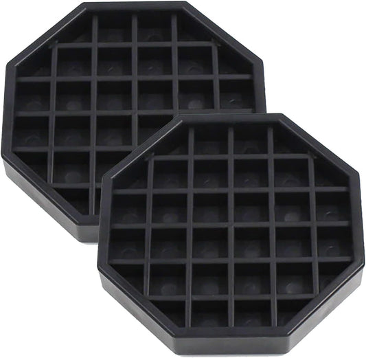 Drip Trays 4" Coffee Countertop Octagon Drip Tray Black Plastic Coffee Drip Tray With Honeycomb Grid, Pack of 2 (2 Pcs 4")