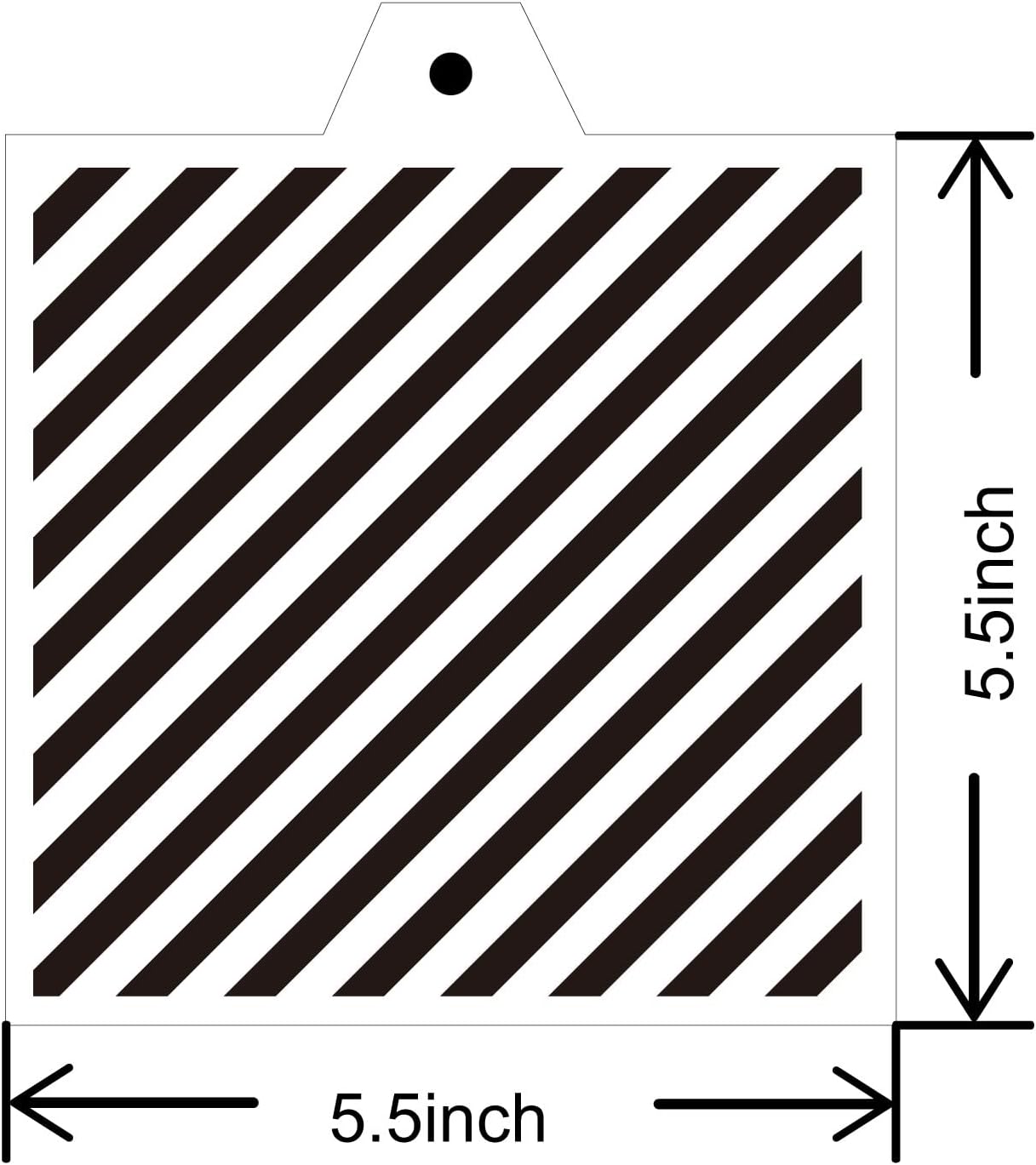 Stencil Genie 16 Pcs 5.5x5.5in Baking Stencils for Royal Icing, Airbrush, Sugar & Craft Painting