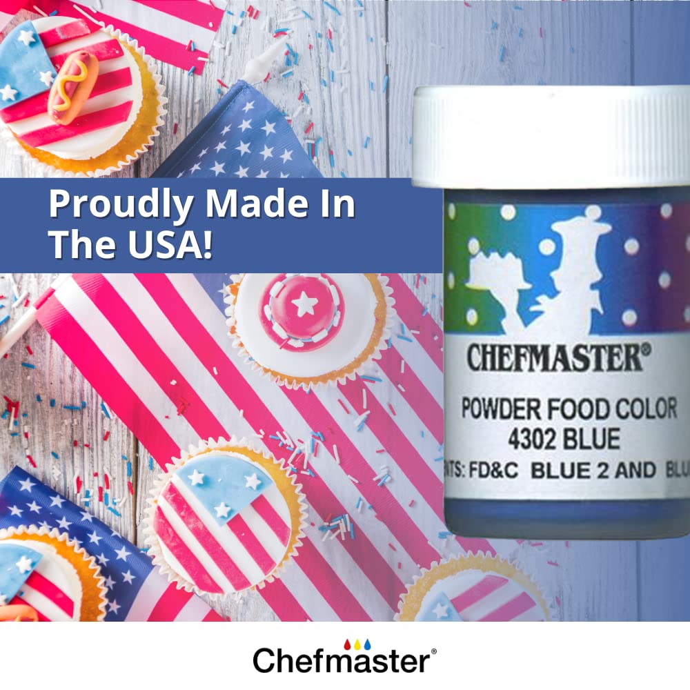 Chefmaster Yellow Dry Powder Candy Color | Vibrant Shades | Chocolate, Macarons, Fondant | Decorating | Professional-Grade Dye | Easy-to-Use | Manufactured in USA | 3 grams
