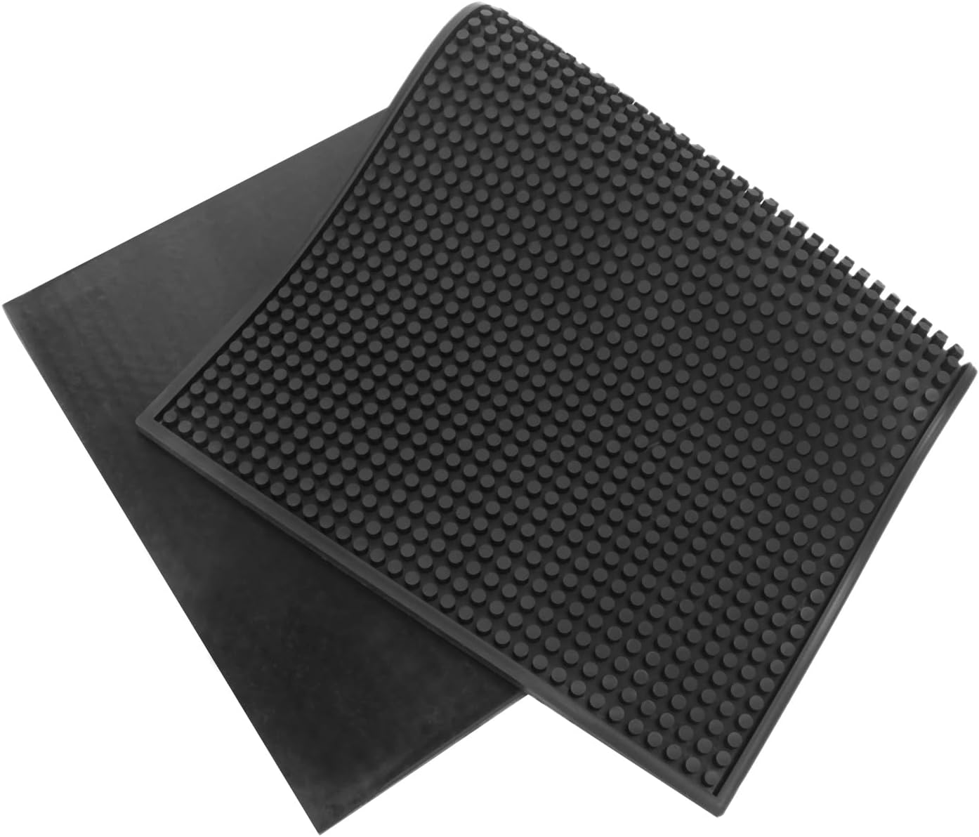 3 Pack Rubber Bar Mats, 24" x 12" Black Large Bar Service Mat, Spill Mat for Countertop, Bartending, Rubber Bar Mats, Efficient and Stylish Solution for Every Bartending Need,by KUKLIPJIM