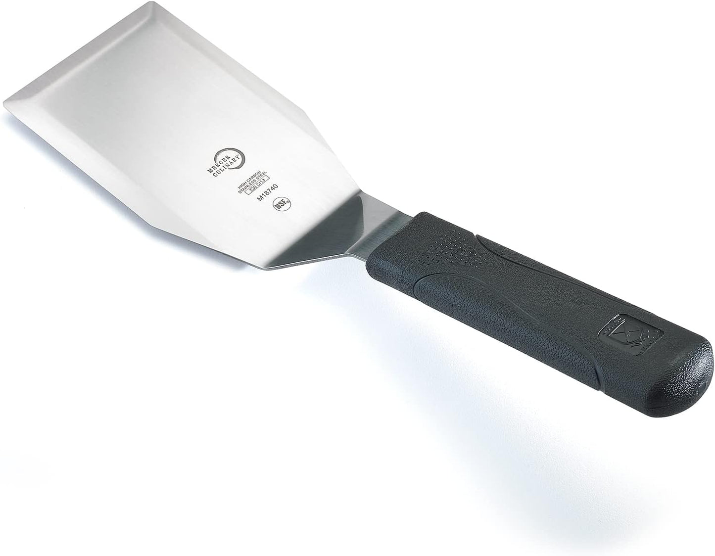 Mercer Culinary Millennia Heavy Duty Turner /Spatula, 5 Inch x 3 Inch Blade, Black Handle