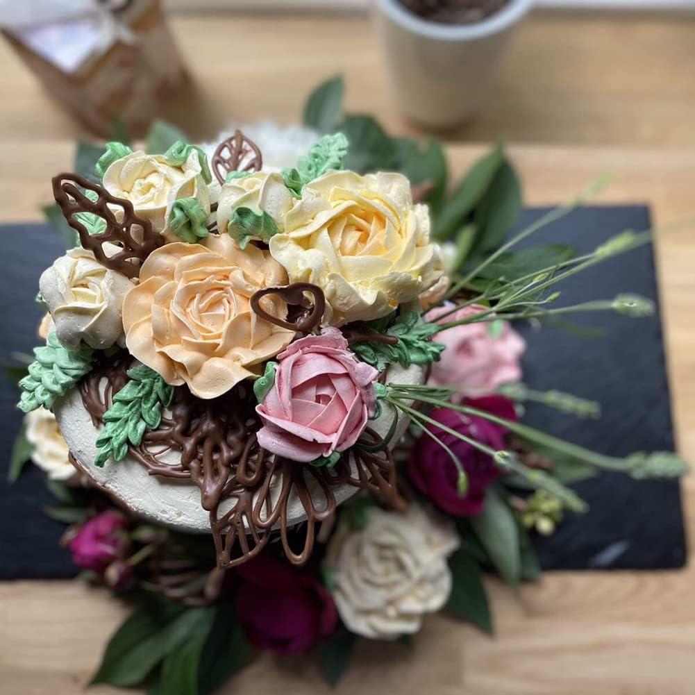 Rose Petal Piping Tips,Flower Icing Piping Nozzles Tips Set for Frosting Pastry Cake Decorating Tools,7 Pcs