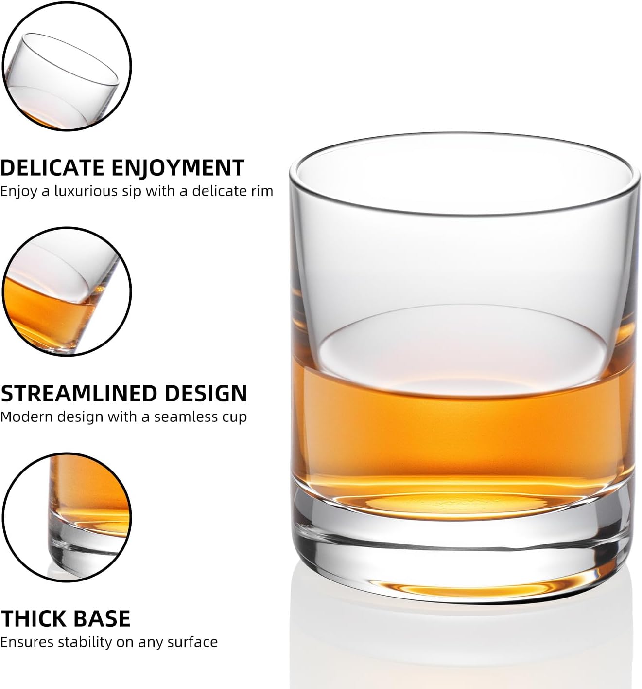 KAMMAK Shot Glasses Set of 2, 100ml/3.3oz Clear Espresso Shot Glass with Heavy Base for Bar Restaurants Home, Small Whiskey Shot Glass for Vodka, Whiskey, Tequila, Spirits & Liquors