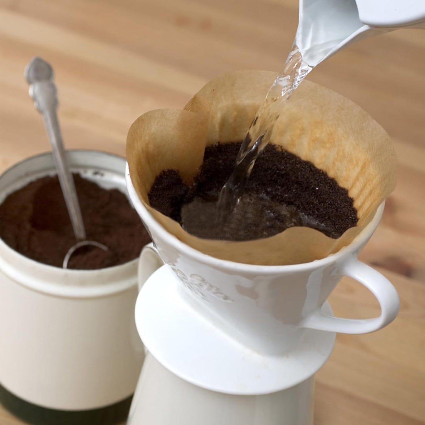 200 Count Coffee Filter #2, 2 Coffee Filters Cone Unbleached Disposable Coffee Filters 2 Cone Paper Fits for Drip and Compatible with Pour Over Coffee Maker(2-6 Cup)