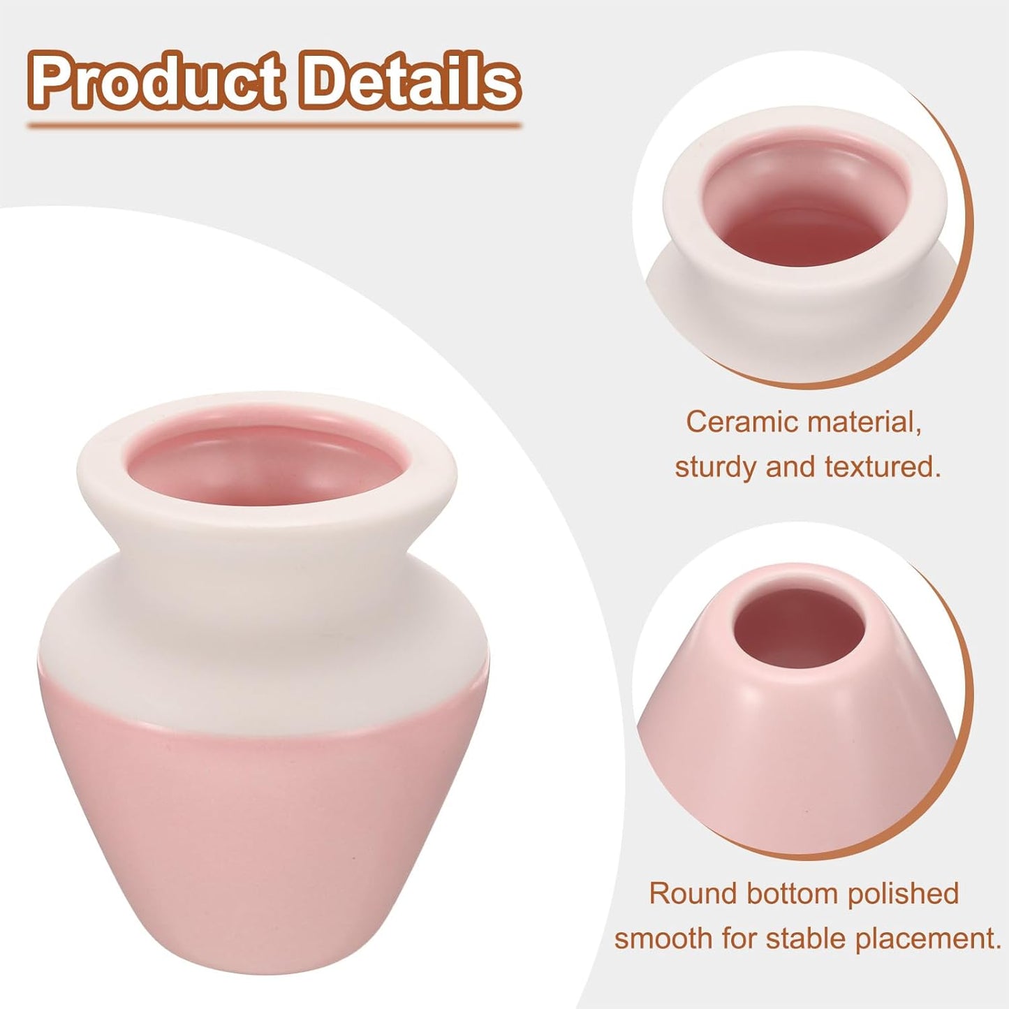 HARFINGTON Ceramic Chasen Stand 73mm Matcha Whisk Holder Teas Set Whisks Stand Traditional Matcha Tea Chasen Holder Tea Set Accessories for Tea Tasting, Pink White