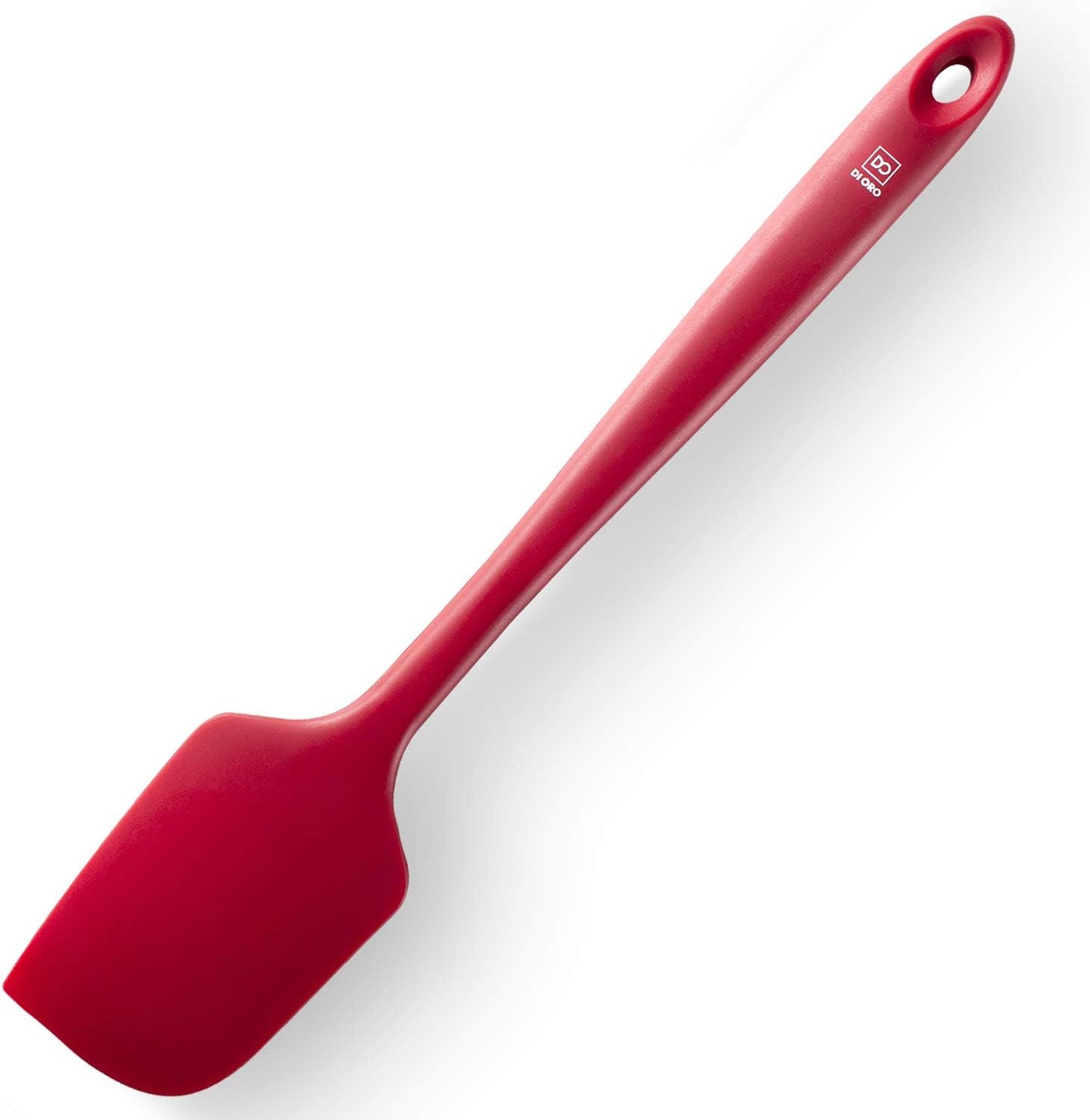 DI ORO Seamless Series Pro 14 Inch Extra Large Silicone Spatula - 600°F Heat-Resistant Rubber Spatula - Great for Baking, Cooking, and Scraping - BPA Free and LFGB Certified Food Safe Silicone (Red)
