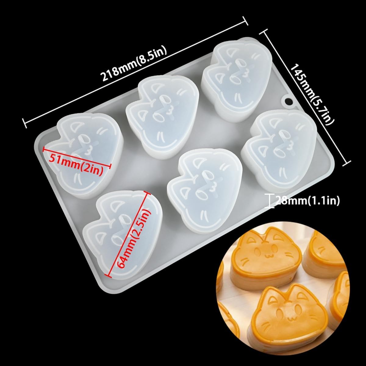 mostsom Cat Shape Cheese Mousse Silicone Cake Decorating Mold For Baking Mould Dessert Mousse Pastry Mould Ice Cream Mold Kitchen Tools (D_ Cat)