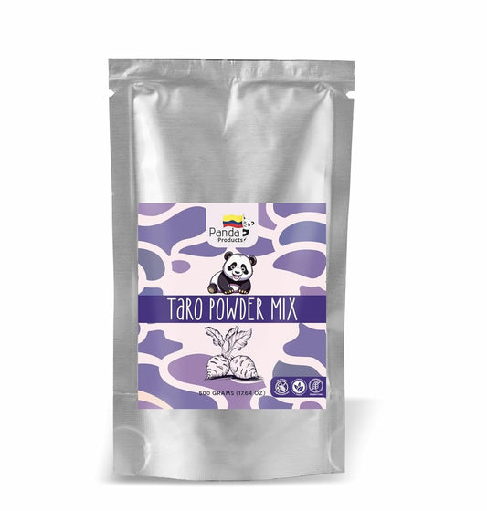 Panda Products Premium Taro Powder – 17.64 oz | Creamy & Nutty Flavor for Bubble Tea, Smoothies, Milkshakes, Slushes & Desserts