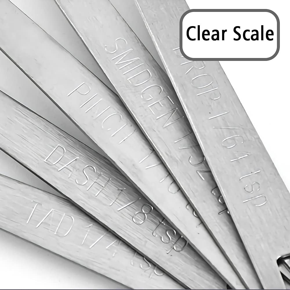 2PCS 1/6 Teaspoon(1/6tsp, 0.83ml) Single Tiny Measuring Spoon, Small Individual Stainless Steel Measure Spoons Only