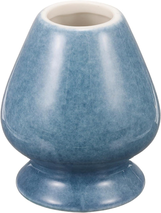 HARFINGTON Ceramic Chasen Stand 70mm Matcha Whisk Holder Teas Set Whisks Stand Traditional Matcha Tea Chasen Holder Tea Set Accessories for Tea Tasting, Blue