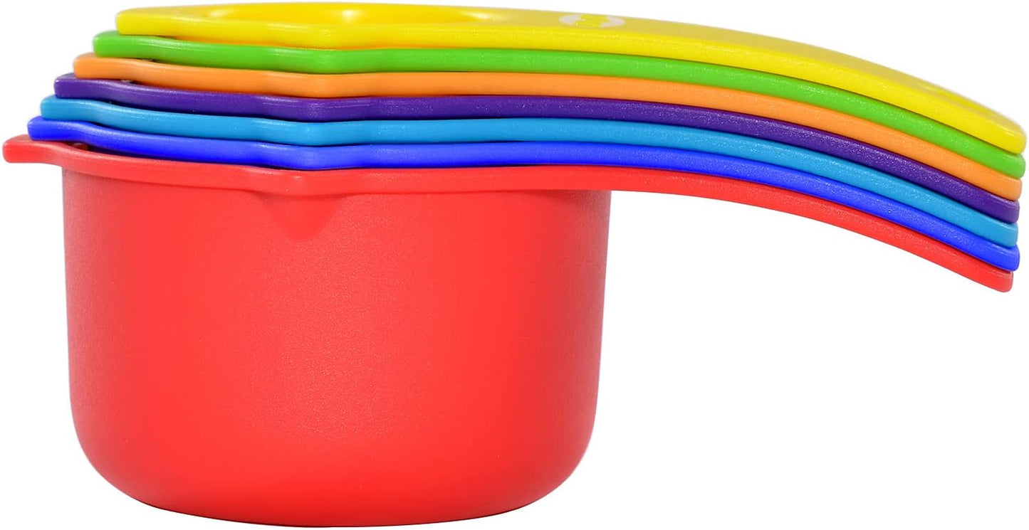Measuring Cups Set of 7, Assorted Colors