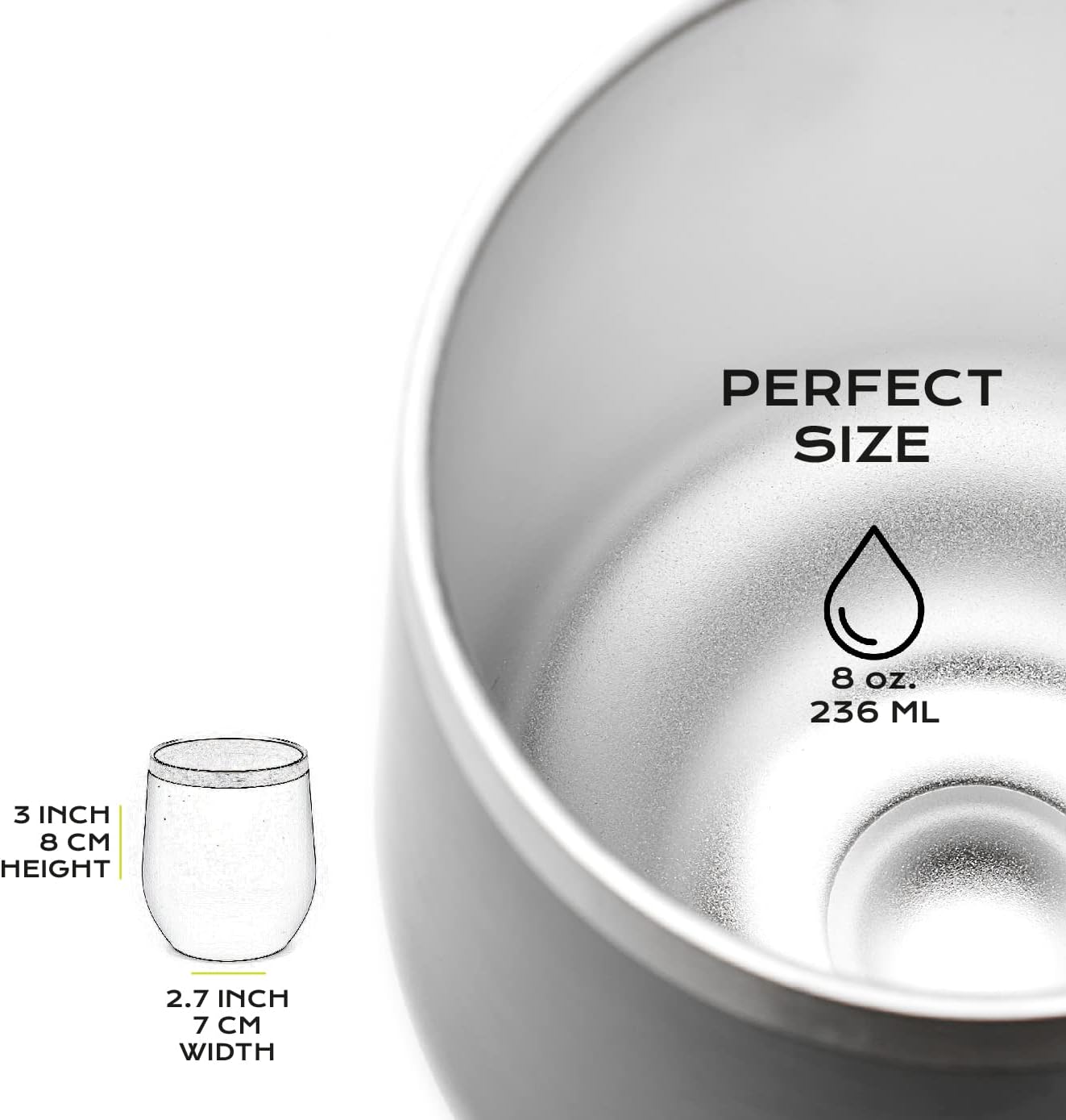 BALIBETOV 5 pcs large Yerba Mate Cup and Bombilla Kit, Includes one 8 oz Yerba Mate Gourd with Lid, Two Bombillas Mate Straw and one cleaning brush (Black, 8.00)