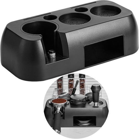 Multifunctional Tamper Station,Espresso Tamping Station,Non-slip Espresso Tamper Station Fit 51-58mm Tamper Distributor Portafilter,Tamper Holder,Fit Both Bottom & Bottomless Coffee Portafilter Holder