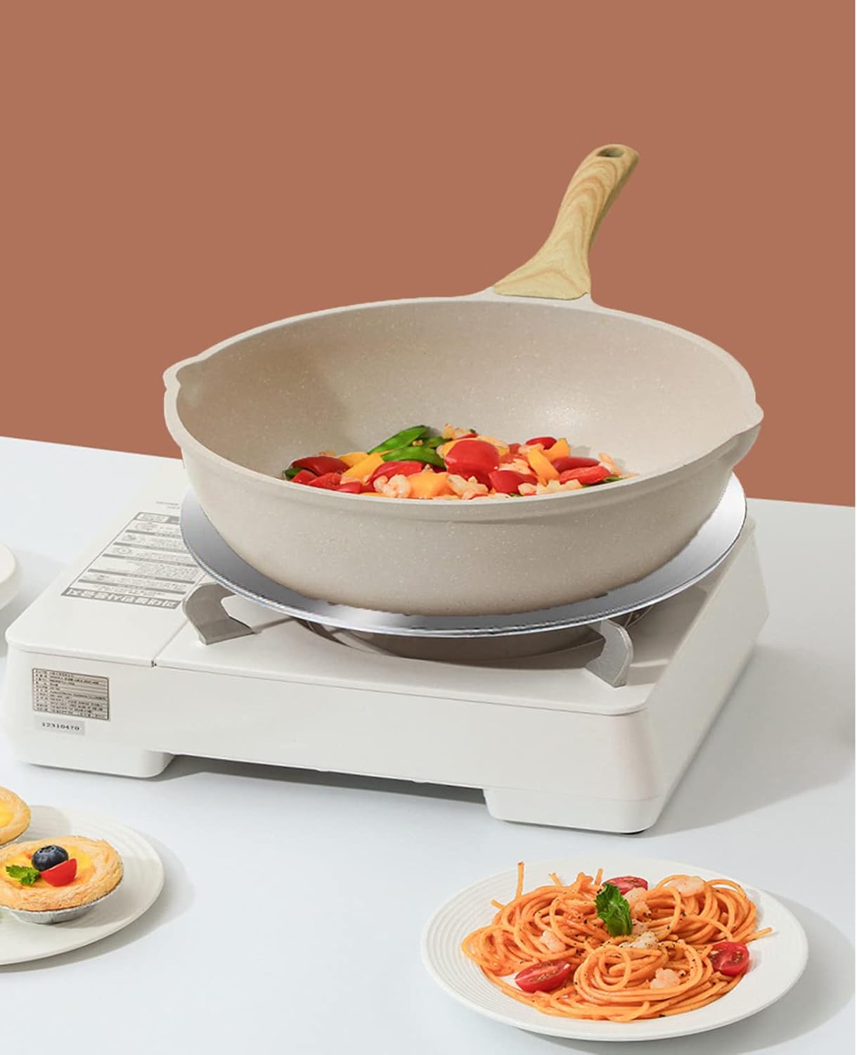 Heat Diffuser Plate, Grouarty Stainless Steel Cooking Induction Adapter Simmer Plate for Electric Gas Glass Cooktop Hob Ring, Induction Cooktop Converter Plate With Handle 9.45inch