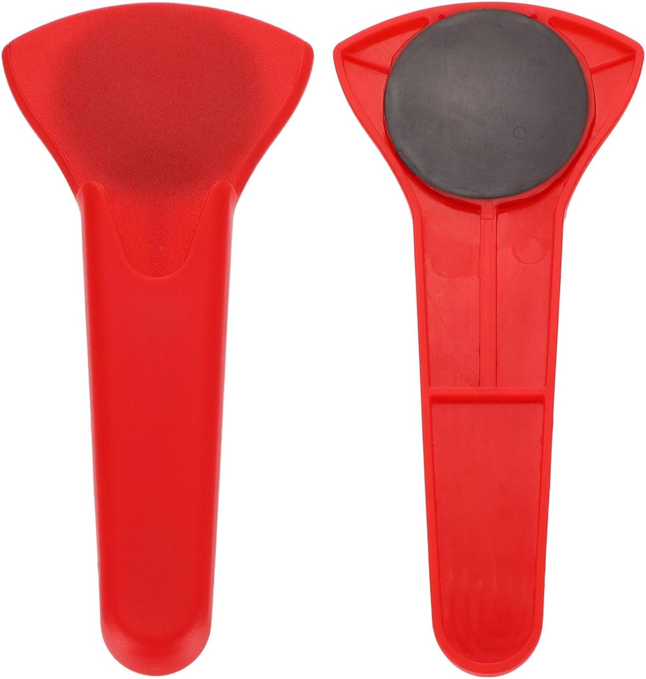 uxcell 2 Pcs Magnetic Scissor Holder, 7.48" x 3.46" Plastic Scissors Cover Durable Waterproof Protector Portable with Round Magnetic Absorber for Kitchen Shears, Red