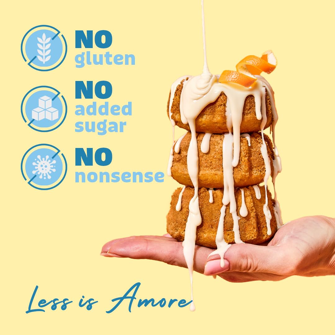 Dilettoso's Organic Gluten-Free Oat Flour Baking Mix | Vanilla | Pancakes, Waffles, Cupcakes, Brownies, and Cookies | 10oz AMORE Mix (2 Boxes)