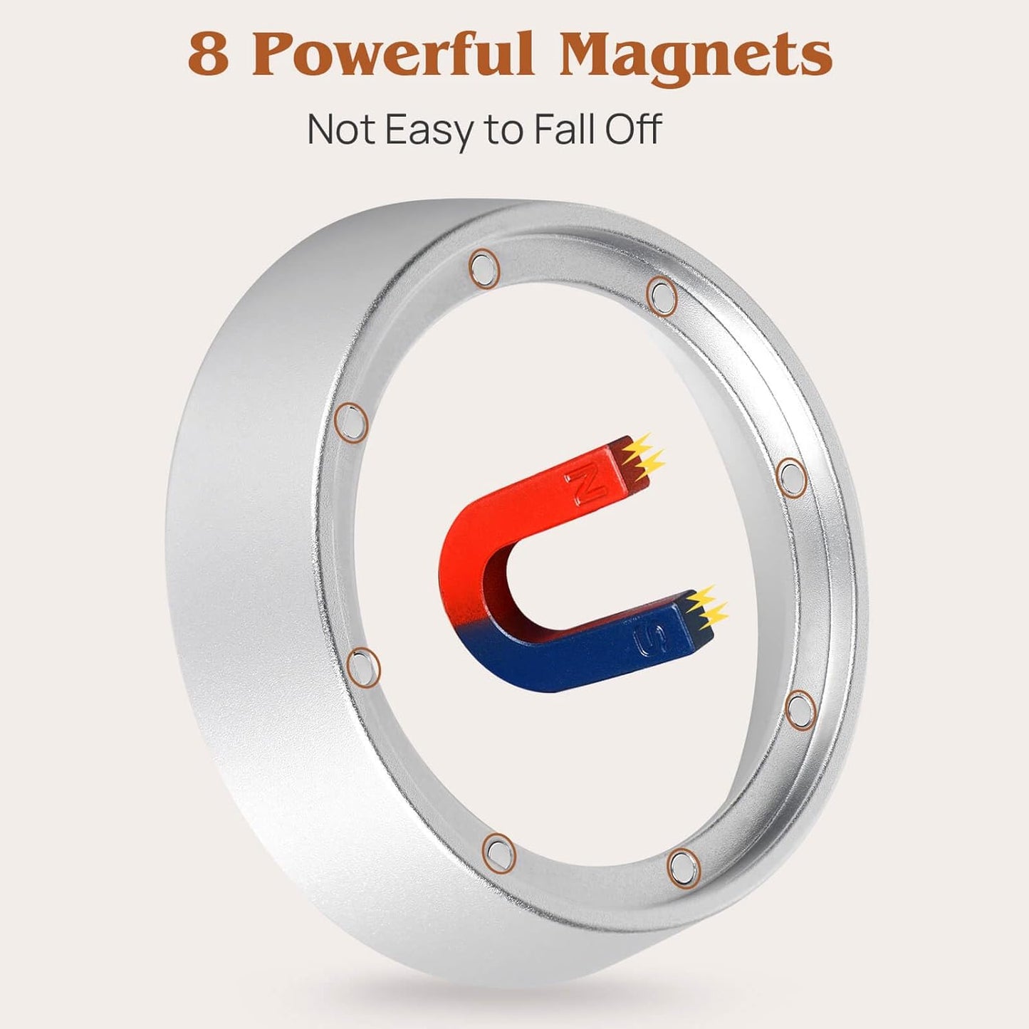 58mm Portafilter Funnel with Magnetic, Lightweight Aluminum Espresso Funnel