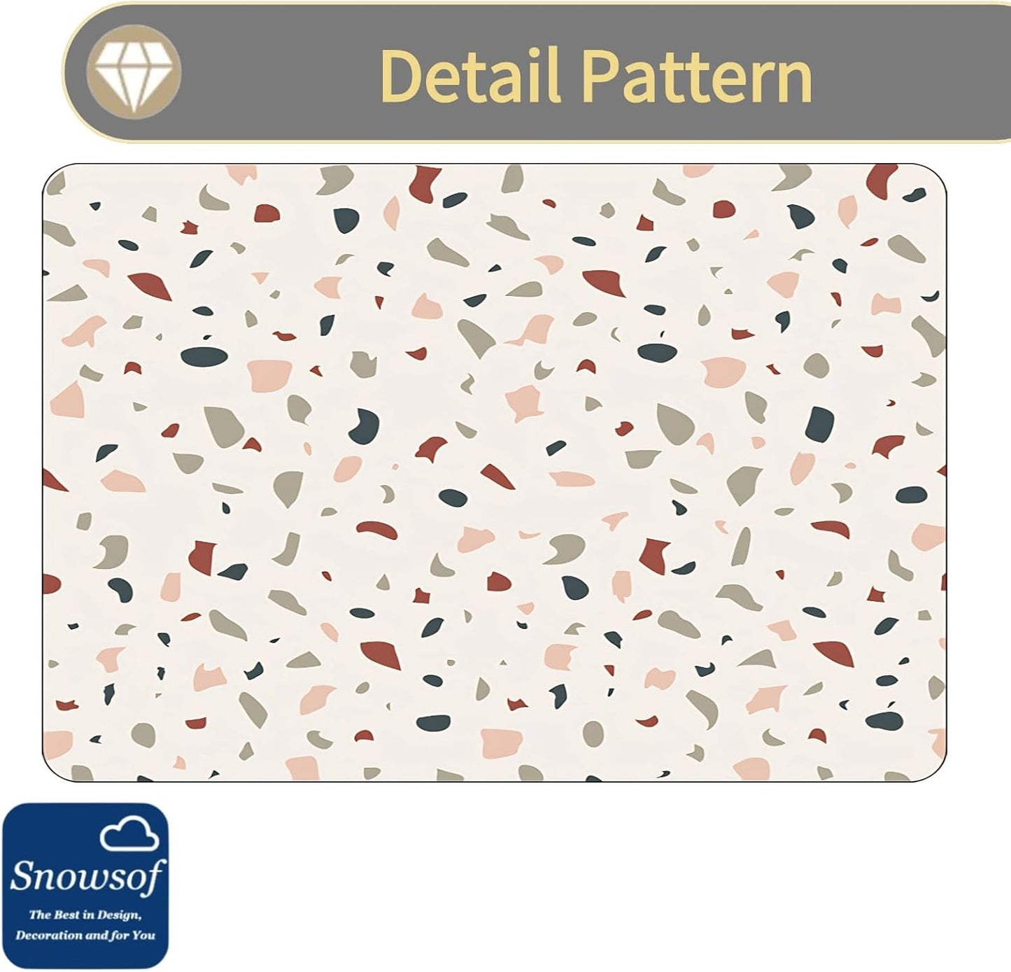 Dish Drying Mat - Absorbent Countertop Mat for Coffee Maker, Expresso Machine, Kitchen Use (01,16''×24'')