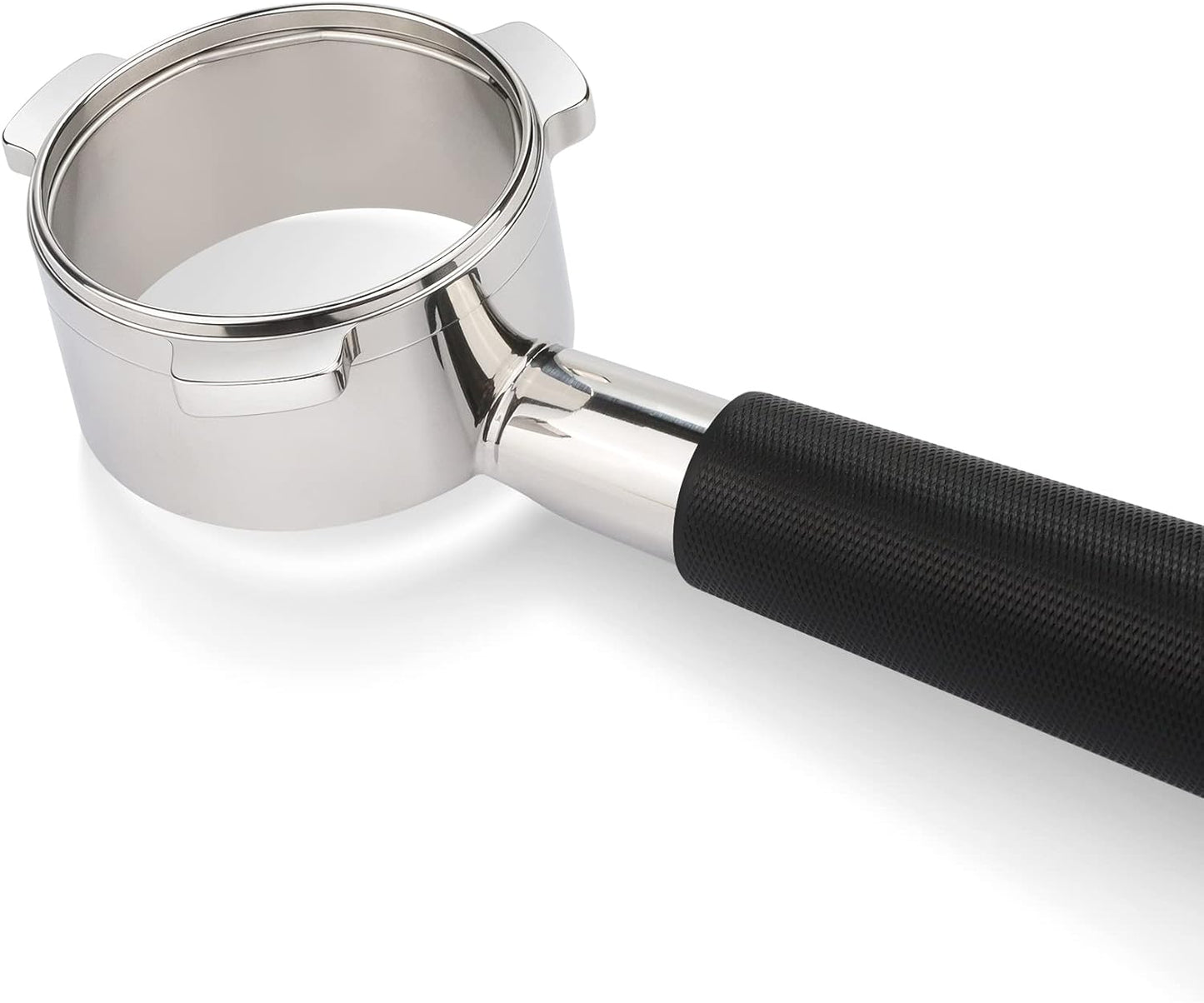 54mm Bottomless Portafilter for Breville Barista Express, BES870XL, BES870BSXL, BES878BSS, BES880BSS and More Breville Espresso Machine (Aluminum Alloy Handle-Black)