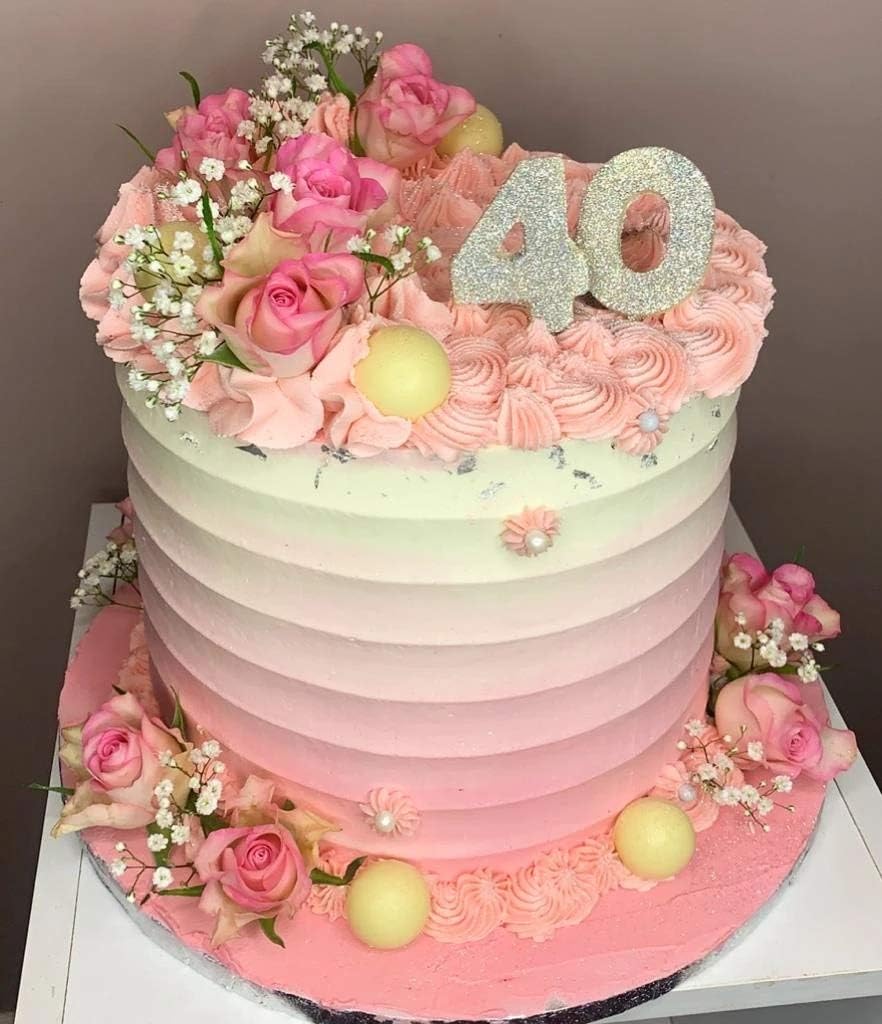 Siking Stainless Steel Cake Comb Metal Cake Scraper, Cake Buttercream Icing Smoother Edge Side Sculpting Decorating Tools (Large Scallop), SCC- 1-4