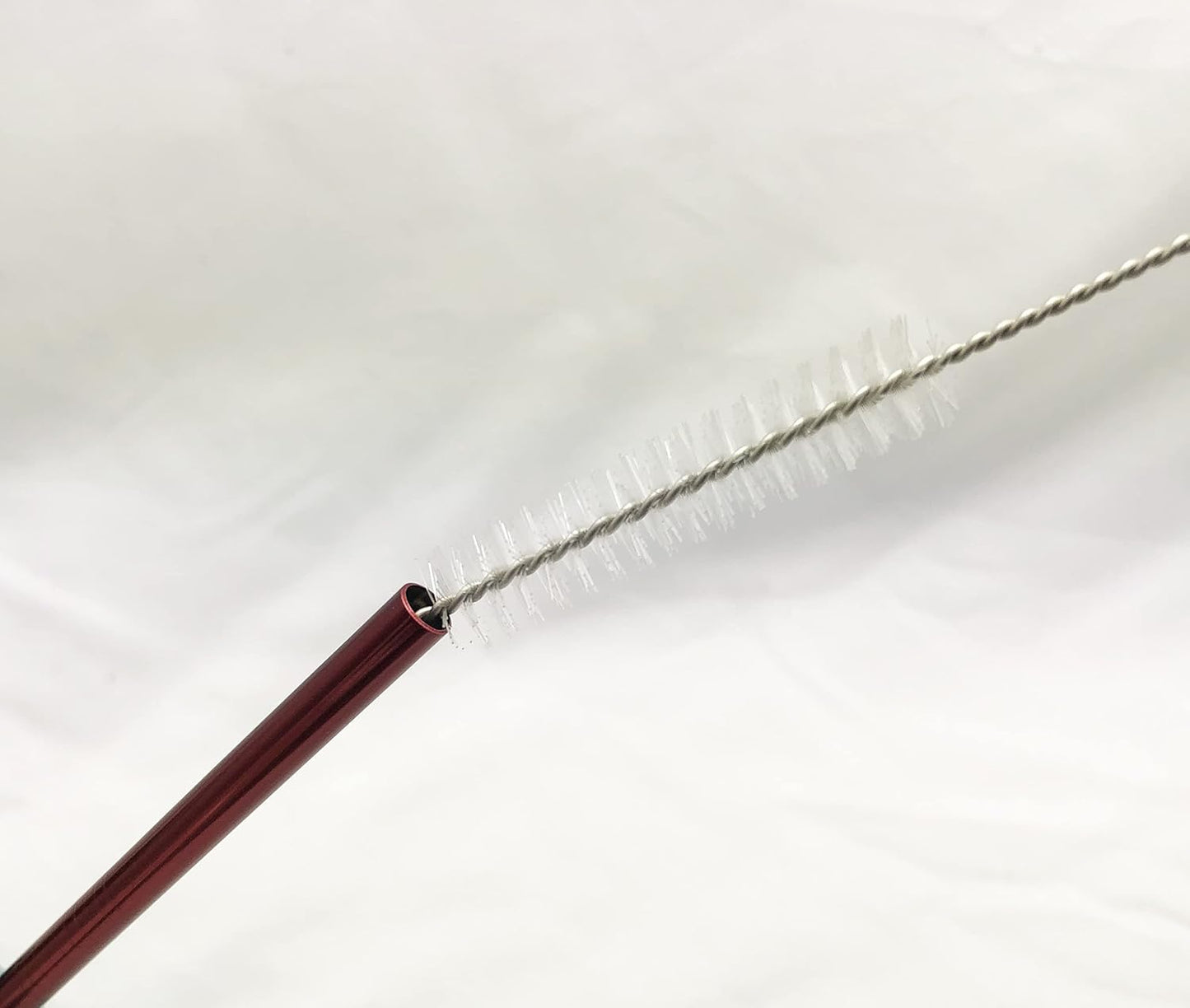 10 Pcs Stainless Steel Straws, Reusable Drinking Straws, Straight Metal Straw Sets with 2 Pcs Cleaning Brushes (10.5 Inch, Red)