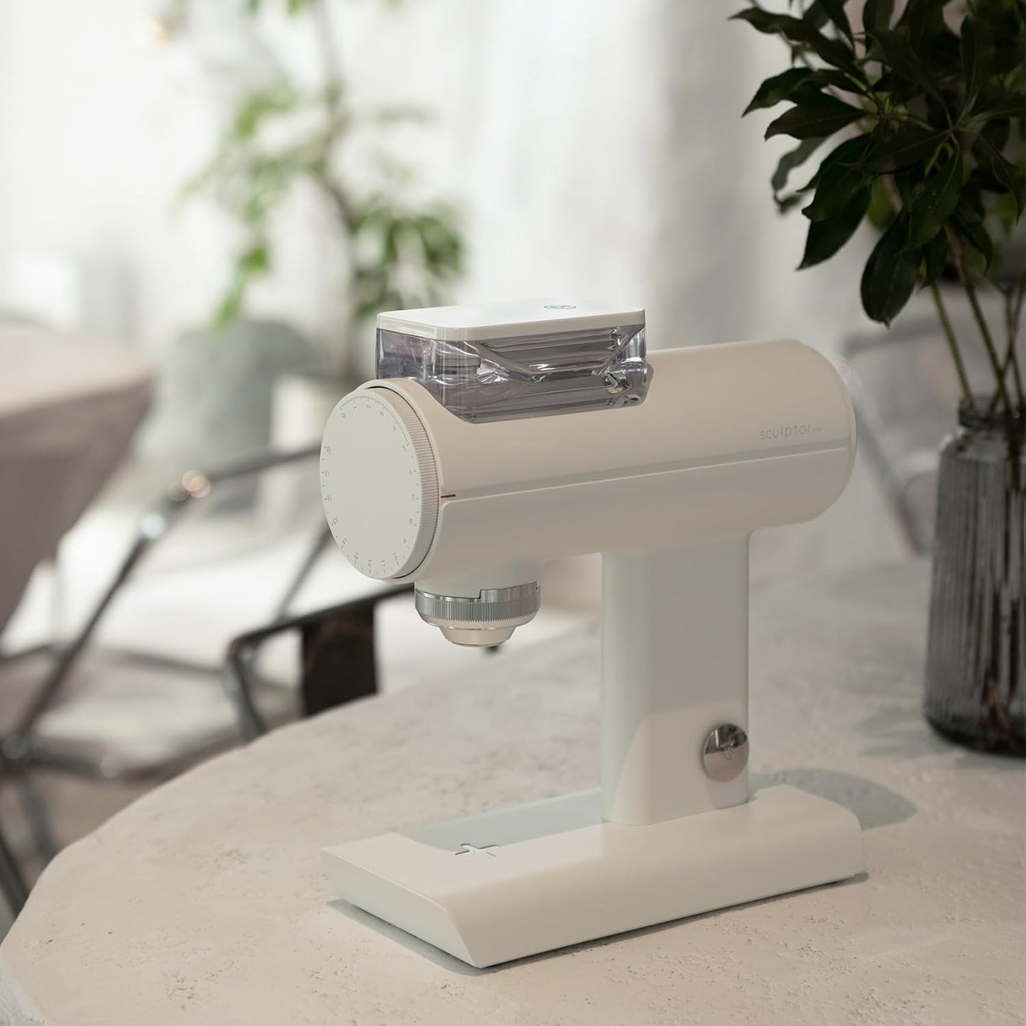 TIMEMORE Sculptor 078S Flat Burr Coffee Bean Grinder, Electric Espresso Grinder with Stepless Coarseness Adjustment, Suitable for Espresso, Pour over, French Press, Cold Brew - White