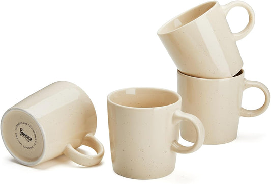 Sweese 4-Pack Porcelain Espresso Cups, Beige High-Grade Durable Professional, 3.5 Fluid Ounces nan nan