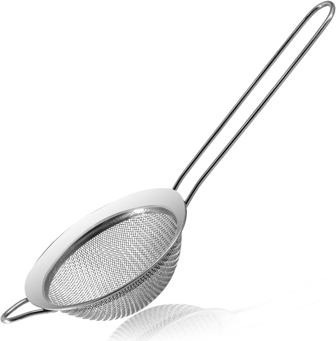 Anaeat Fine Mesh Strainers - Premium Stainless Steel Colander Sieve Sifters, with Durable Mesh and Sturdy Handle, Excellent for Sifting Dry ingredients, Flour, Pastas, Rice, Tea (3.94"）