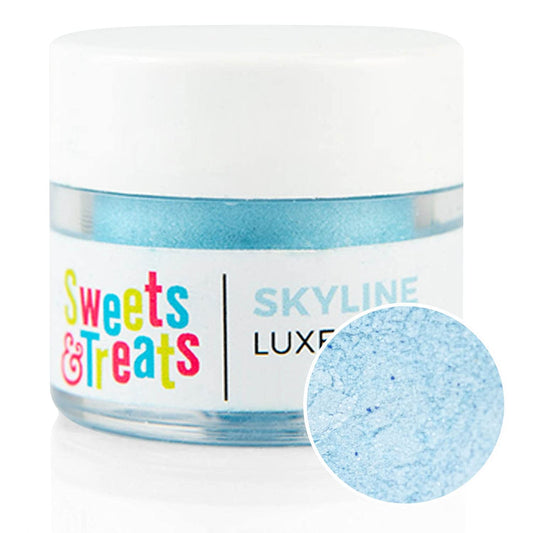 Luster Dust Edible Cake Decorations, Light Blue Edible Dust for Cake Edible Luster Dust for Cupcake Decorations, Cake Drip, Light Blue Edible Paint for Cakes, Edible Shimmer Dust for Drinks