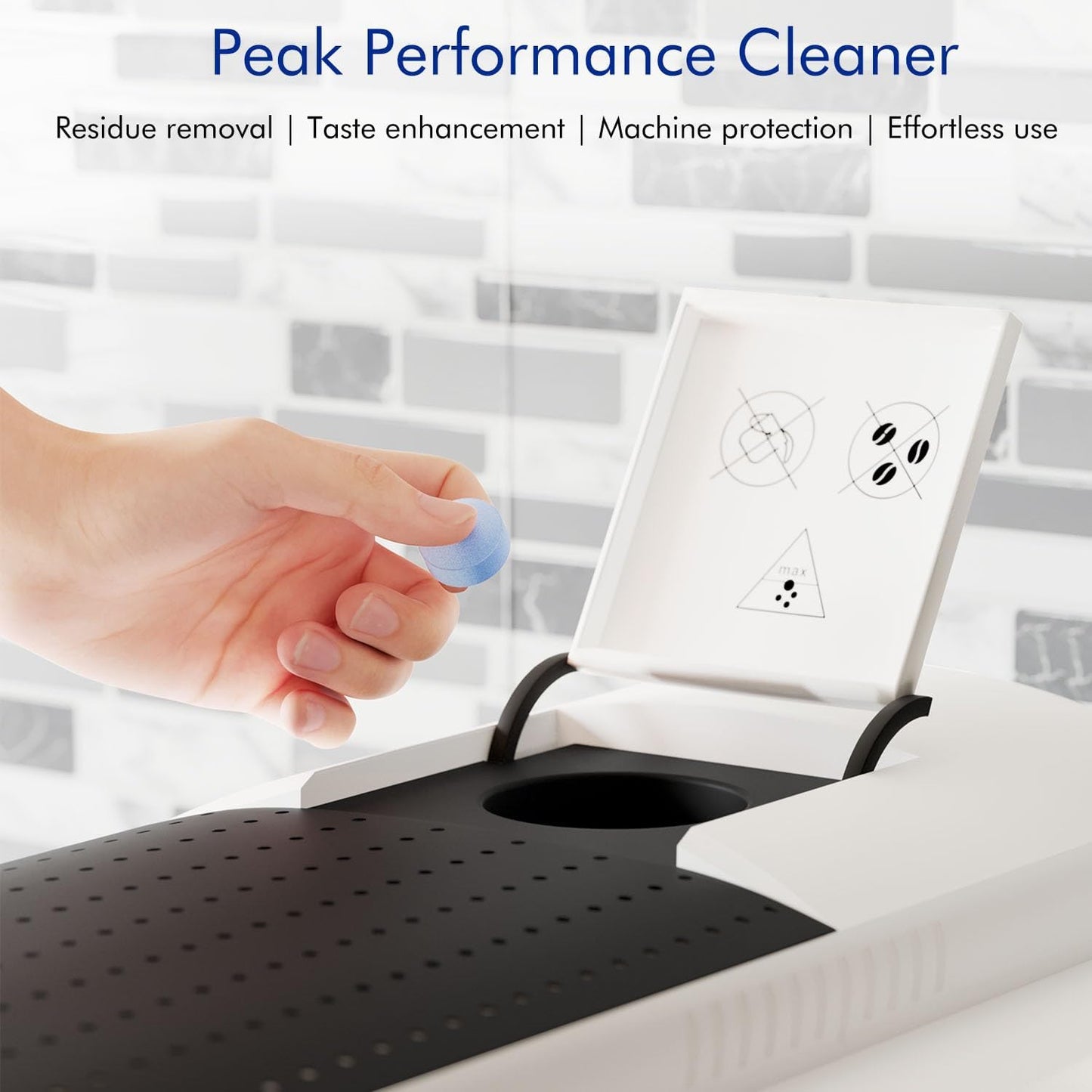 Jura Compatible Cleaning Tablets 12-Pack - Deep Clean Coffee Machine Internal Systems, Portafilter & Brew Group | Remove Oil Residue & Scale | E6/E8/S8/D6/C60/Impressa Models | Prolongs Lifespan