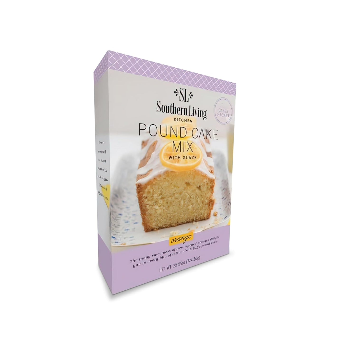 Southern Living Orange Pound Cake Mix, Gourmet, Moist, Buttery & Sweet Flavor with Easy Glaze, Perfect for 8-12 Servings, 1 Box