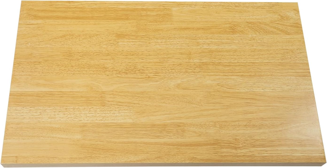 Butcher Block Countertop | 30x18in Wood Board Countertop | DIY Washer Dryer/Island/Kitchen Counter-top | countertop Cutting Board | 1102lbs Load Capacity | Wood Color | NO Base Legs, 1.38in Thick