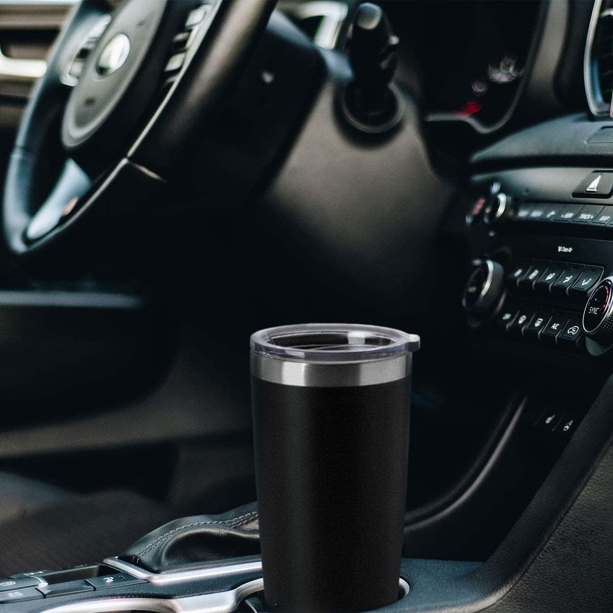 HASLE OUTFITTERS 20oz Tumblers Stainless Steel Mugs with Lid Double Wall Vacuum Insulated Coffee Cups for Cold & Hot Drinks (20oz-Mix, 12 Pack)