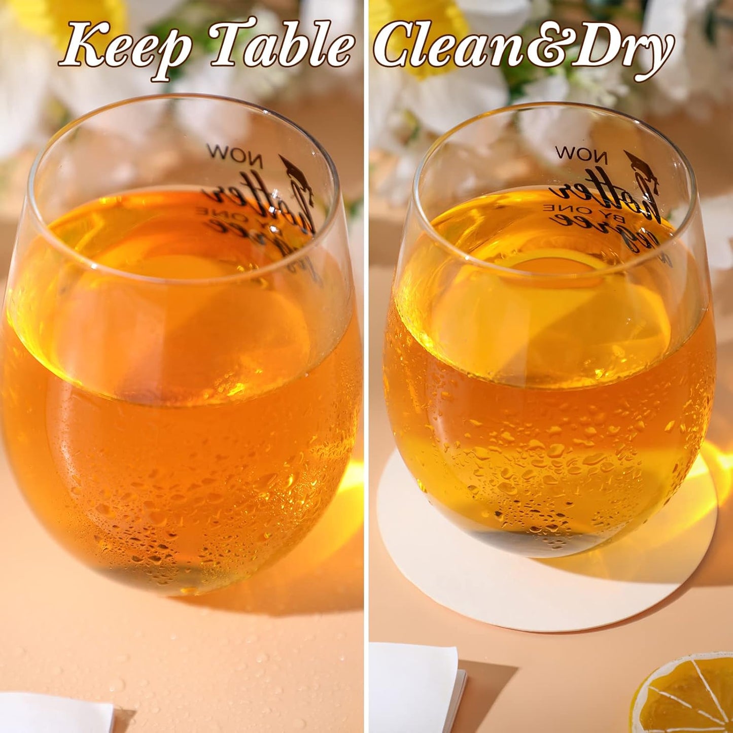 TaoBary 100 Pcs Disposable Paper Coasters Bulk 1MM, 4 Inch Round Cardboard Coasters Blank for Bar Drinks DIY Crafts Arts Wedding (White)