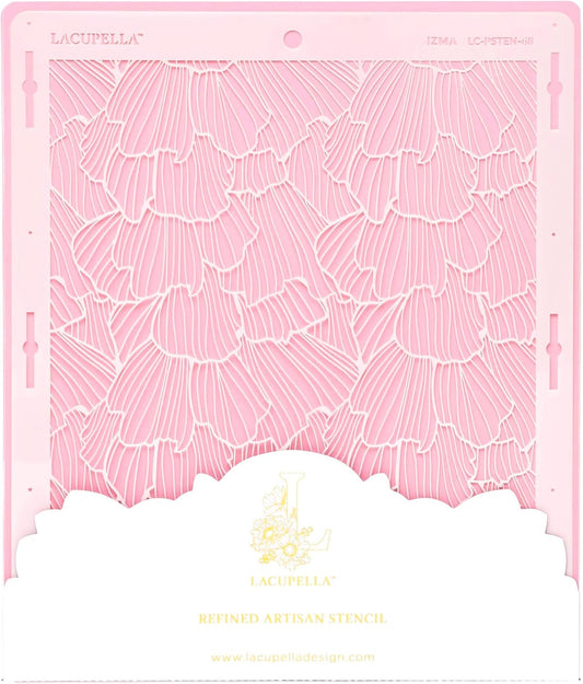 Cake Decorating Stencil for Tall Buttercream Cake, Royal Icing, Ganache, Paint, Airbrush (IZMA)