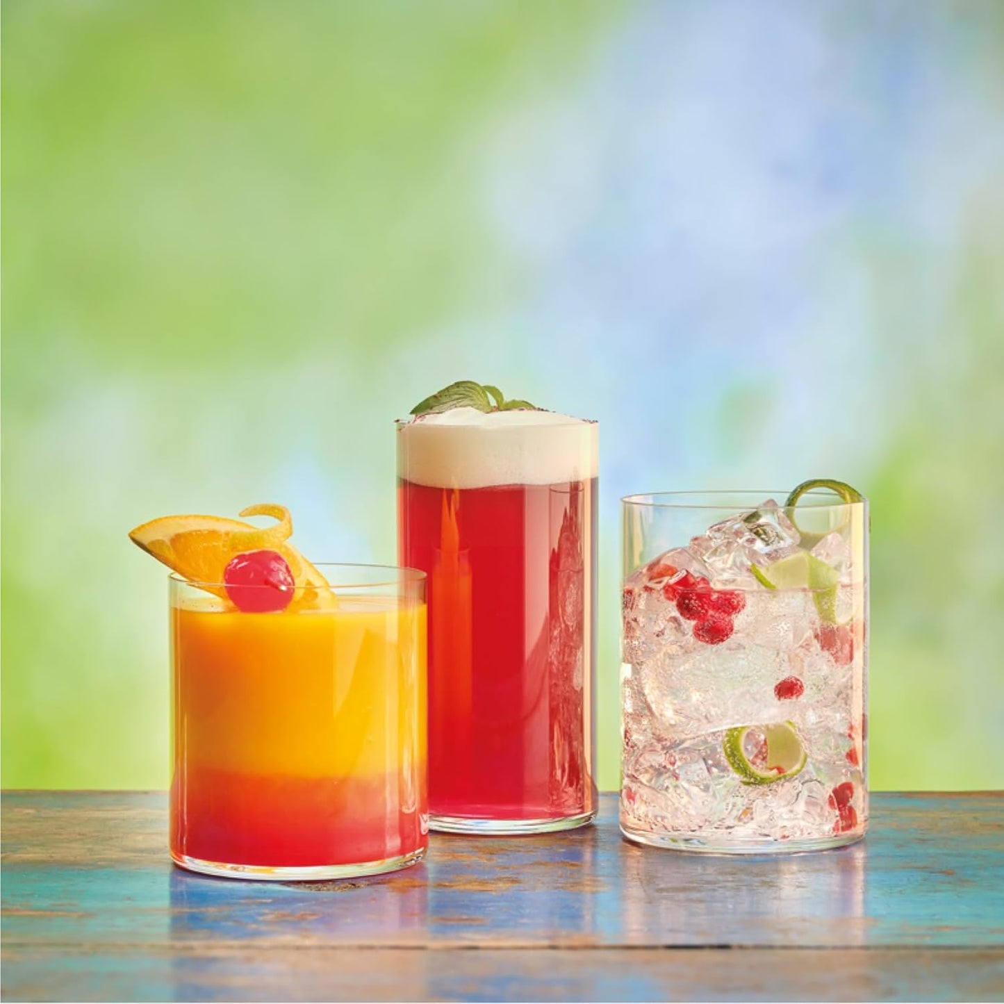 Luigi Bormioli Top Class 11.75 oz Highball Glasses, Set of 6 - Italian Tall Drinking Glasses for Cocktails, Water, Juice - Durable Lead-Free Crystal Drinkware with Reinforced Rims, Modern Glassware