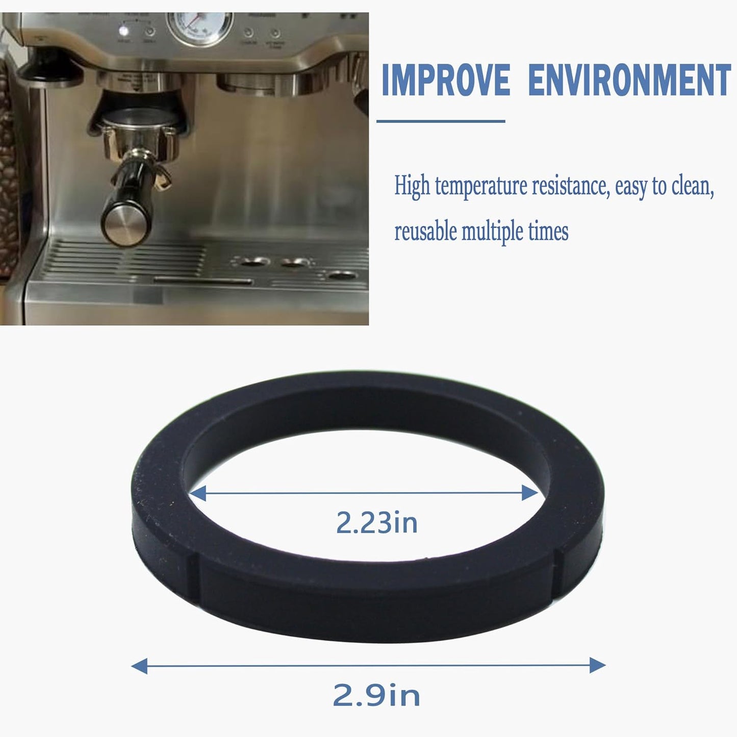 Espresso Machine group gasket Fits for Rancilio Silvia Group Head Gasket,Group Head Gasket for Espresso Machine Repair Kit Replacement(4 Pcs）