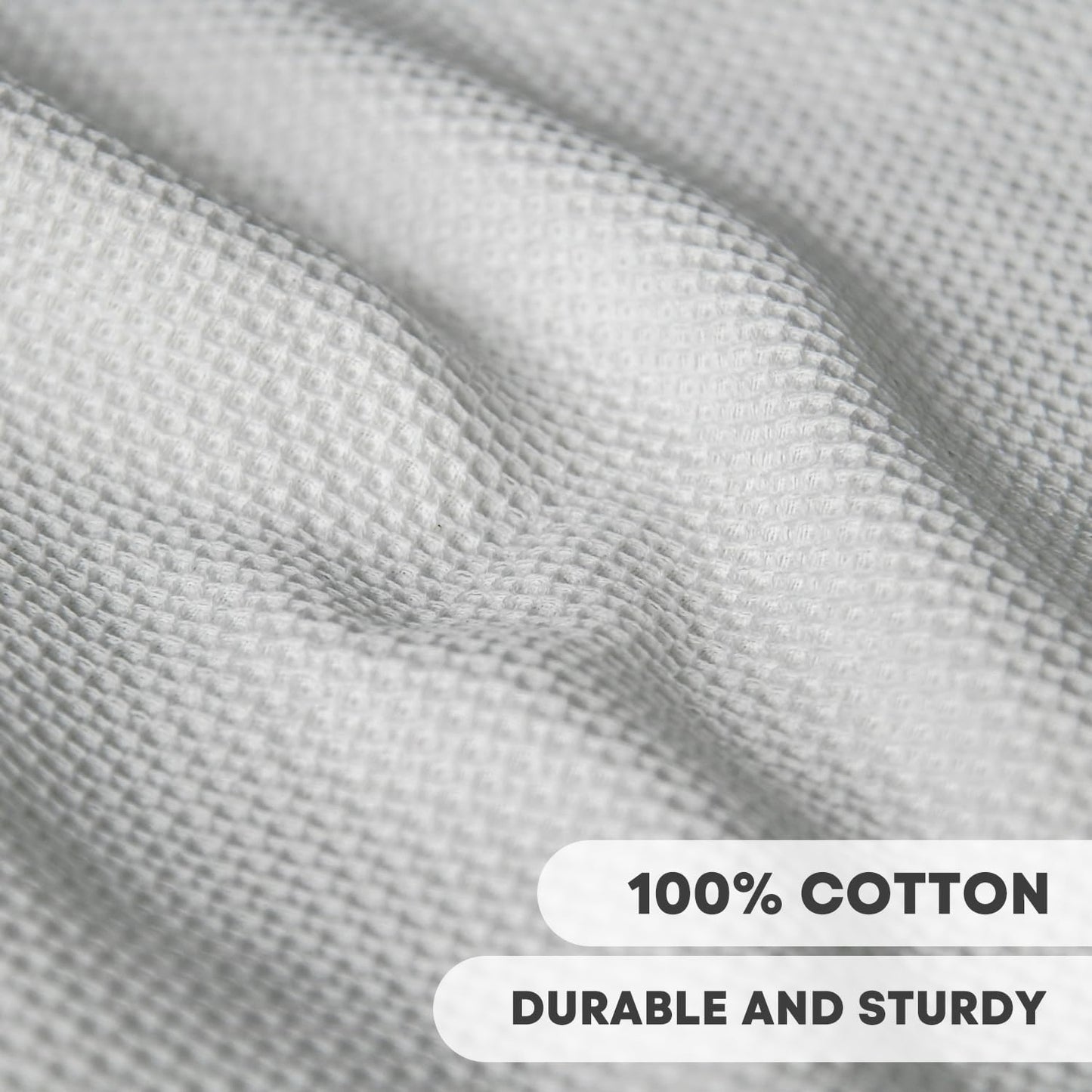 Artoid Mode 100% Cotton Navy Blue Light Dark Grey Waffle Weave Kitchen Dish Cloths, 12x12 Inch Ultra Soft Absorbent Quick Drying Kitchen Dish Towels Set of 6, Multicolor