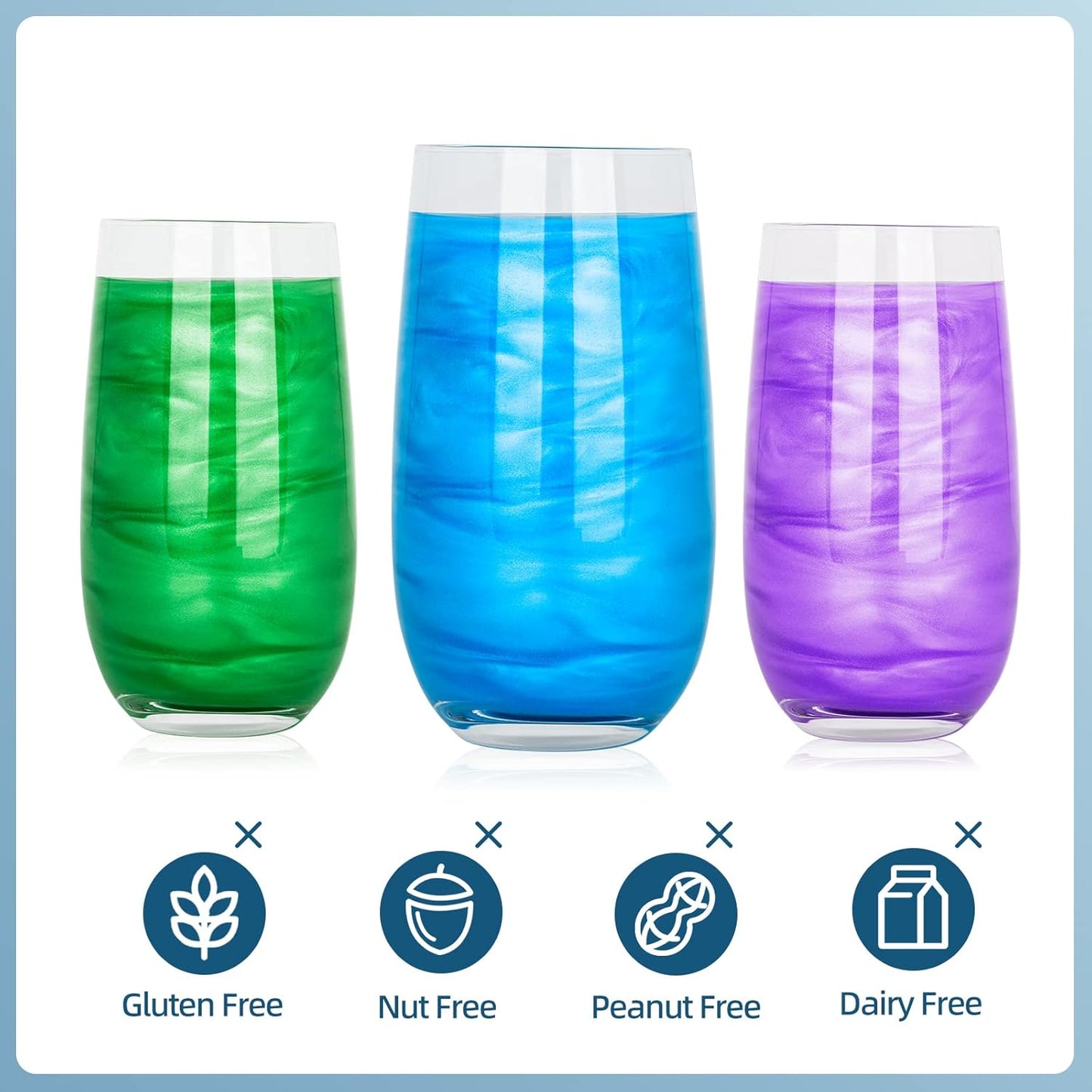 Edible Glitter - 10g Luster Dust Edible Food Grade Coloring Glitter for Cake Decorating, Baking, Drinks - Shimmer Dust Powder, Metallic Color Dusting Powder for Icing, Fondant, Candy, Cookie (Violet)