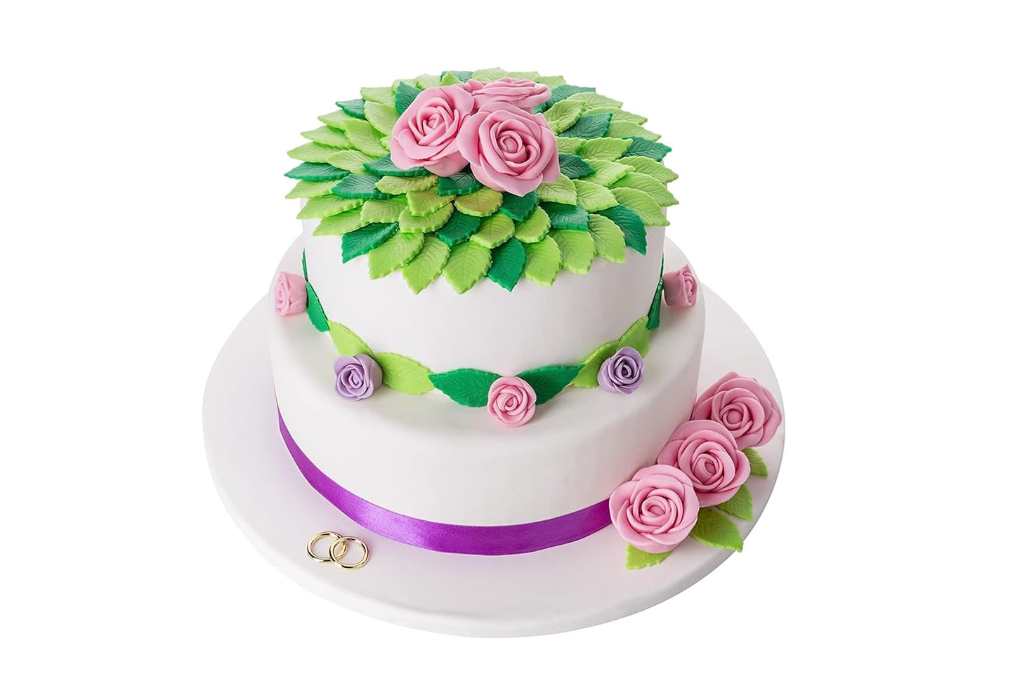 Bakerpan Premium Rolled White Fondant for Cake Decorating - 5 Pounds, Vanilla Flavor