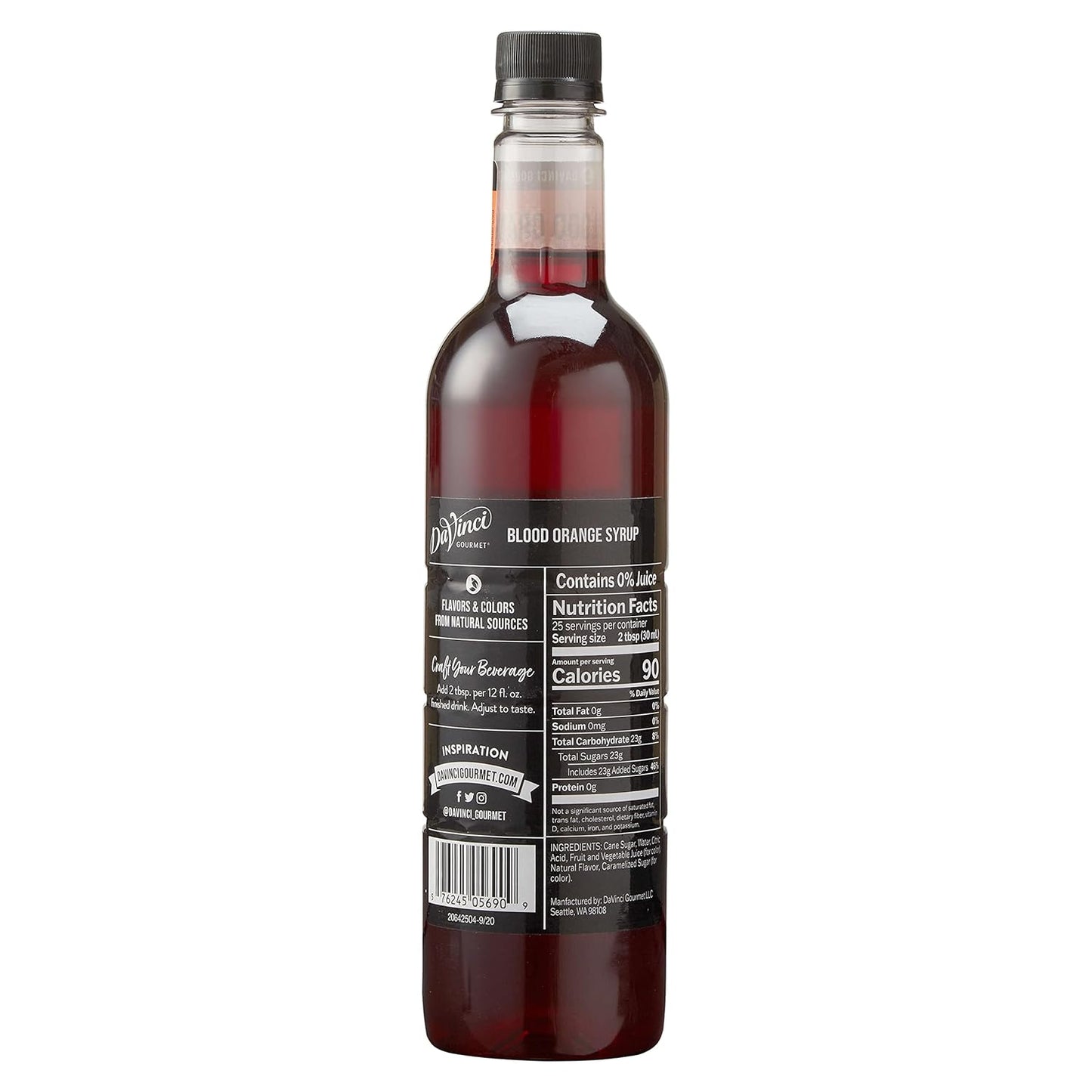 DaVinci Gourmet Blood Orange Syrup, 25.4 Fluid Ounces (Pack of 1)