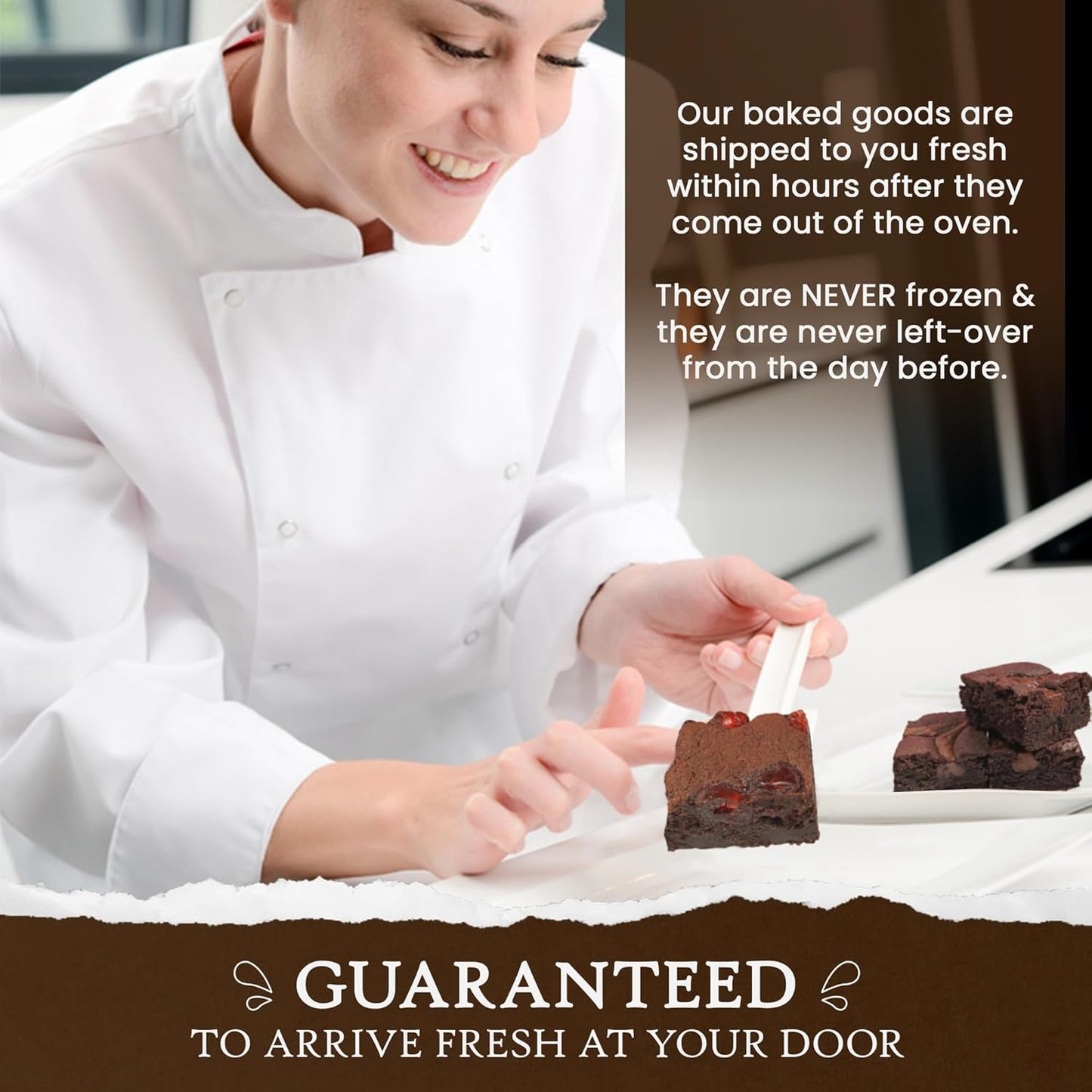 Ruth’s Classic Cake Style Brownies 2 Dozen – Gourmet Baked Treats | Delicious Gift with The Finest Ingredients | Guaranteed to Arrive Fresh