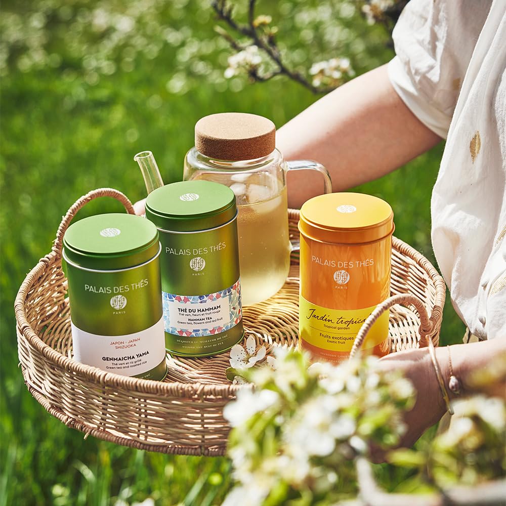 Palais des Thés - Genmaicha Yama - Japanese Green Tea & Roasted Rice - 4.6oz Loose Leaf Metal Gift Tin