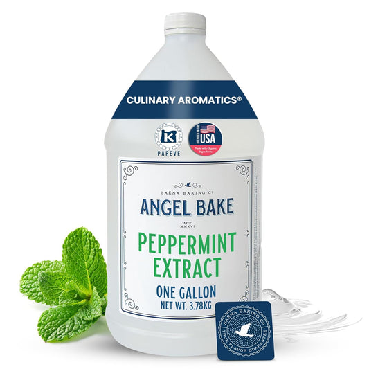 Pure Willamette Valley Peppermint Extract 2x, 1 Gallon - Natural Essence for Beverage Formulations, Bulk Manufacturing, Professional Foodservice - Kosher Certified, Vegan, Gluten-Free, Keto Friendly