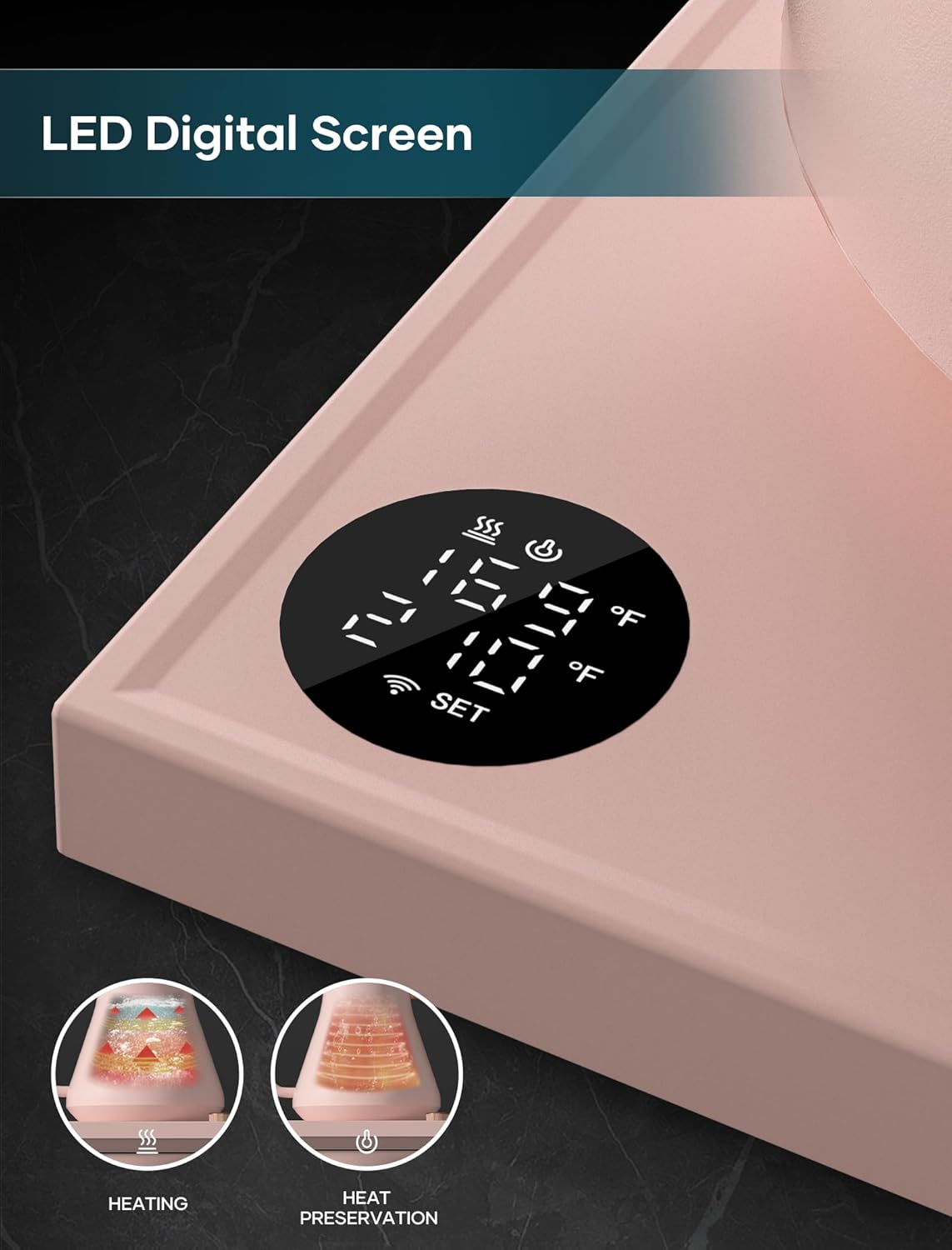 Electric Kettles, Gooseneck Electric Kettle, ±1℉ Temperature Control, Stainless Steel Inner, Quick Heating, for Pour Over Coffee, Brew Tea, Boil Hot Water, 0.9L Pink