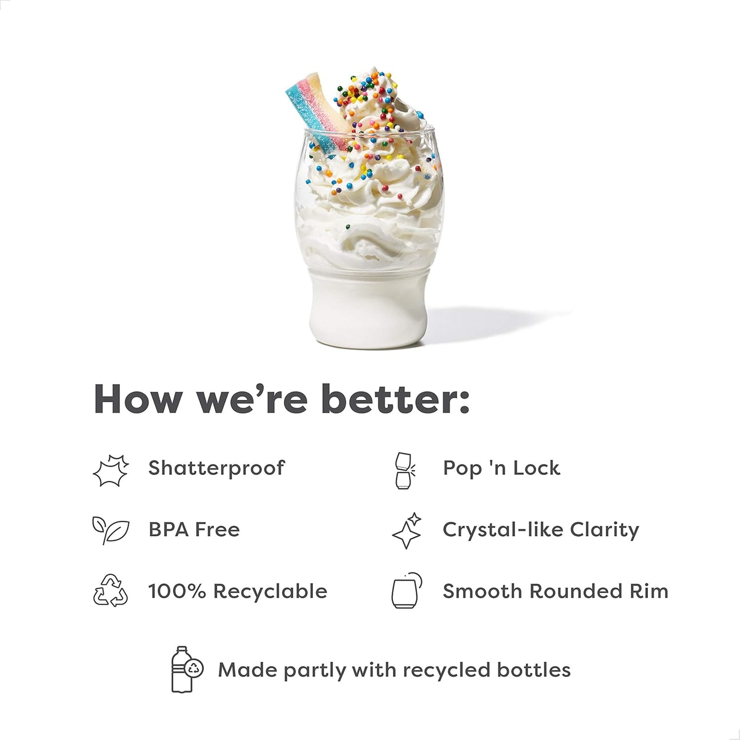 TOSSWARE POP 4oz Taster SET OF 12, Premium Quality, Recyclable, Unbreakable & Crystal Clear Plastic Shot Glass, 12 Count (Pack of 1)