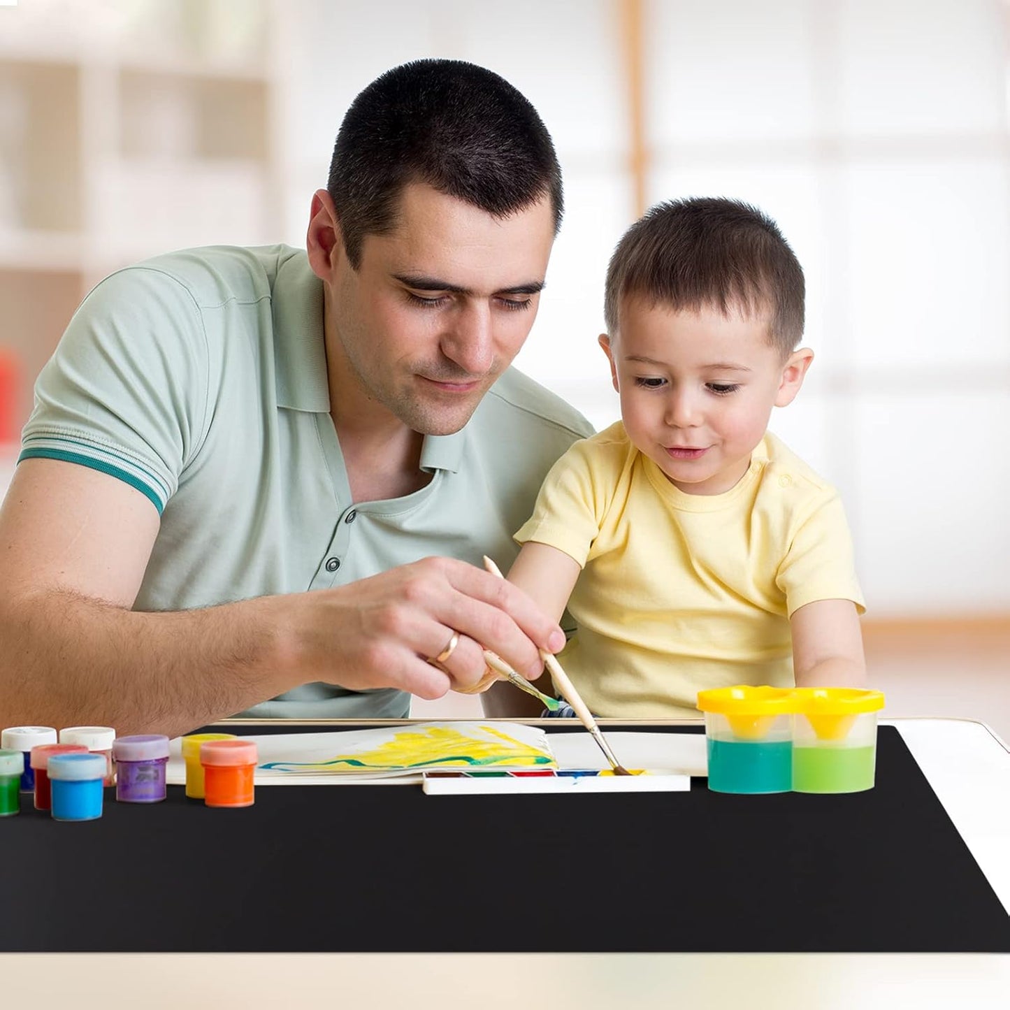 Extra Large Silicone Mat,Silicone Mats for Kitchen Counter Island Dinner Table Countertop Protector Heat Resistant Mat (120” x 48”, Black)