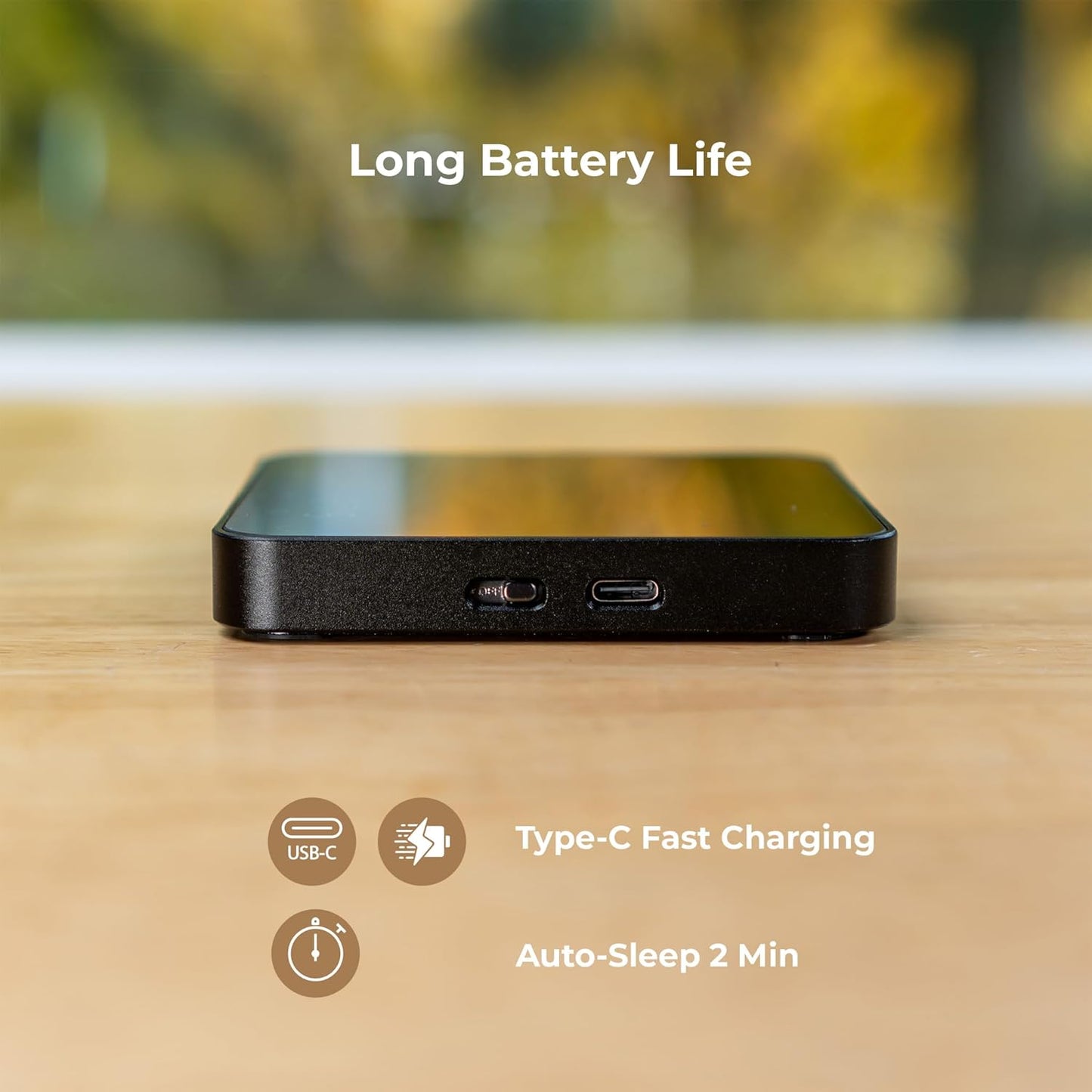 Minipress Coffee Scale, Auto Timer for Espresso and Pour-Over Coffee, Aluminum Body & Glass Top